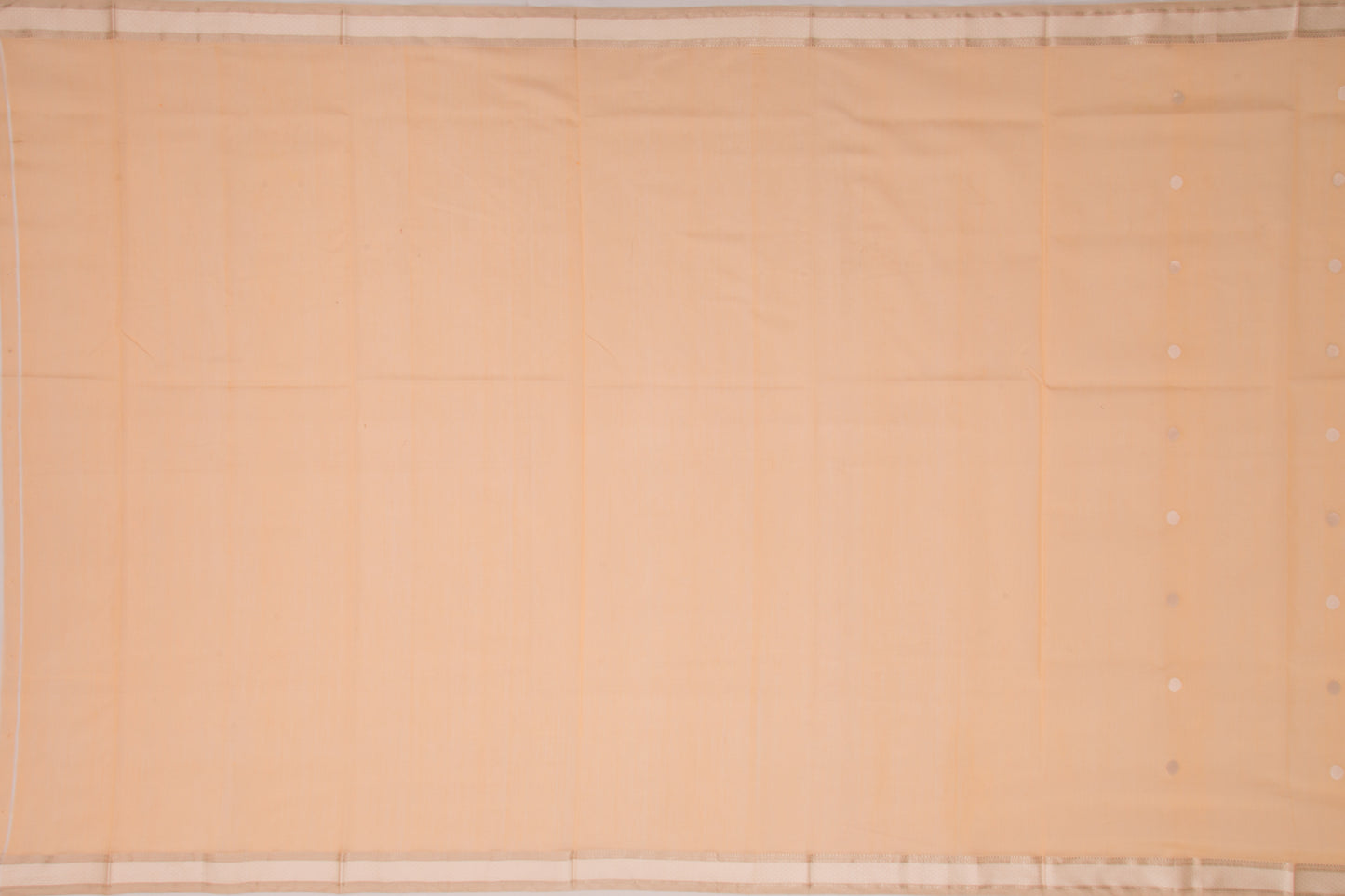 Maheshwari Cotton Butta Orange Saree