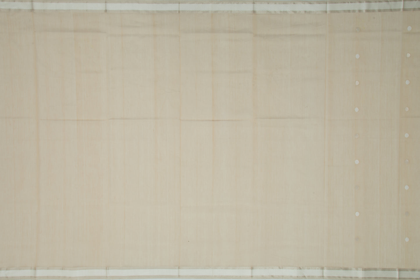 Maheshwari Cotton Butta Beige Saree