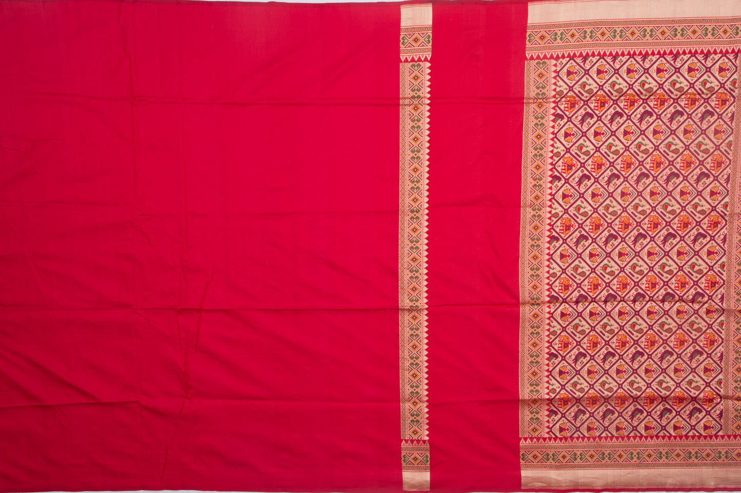 Banarasi Silk Brocade Red Saree
