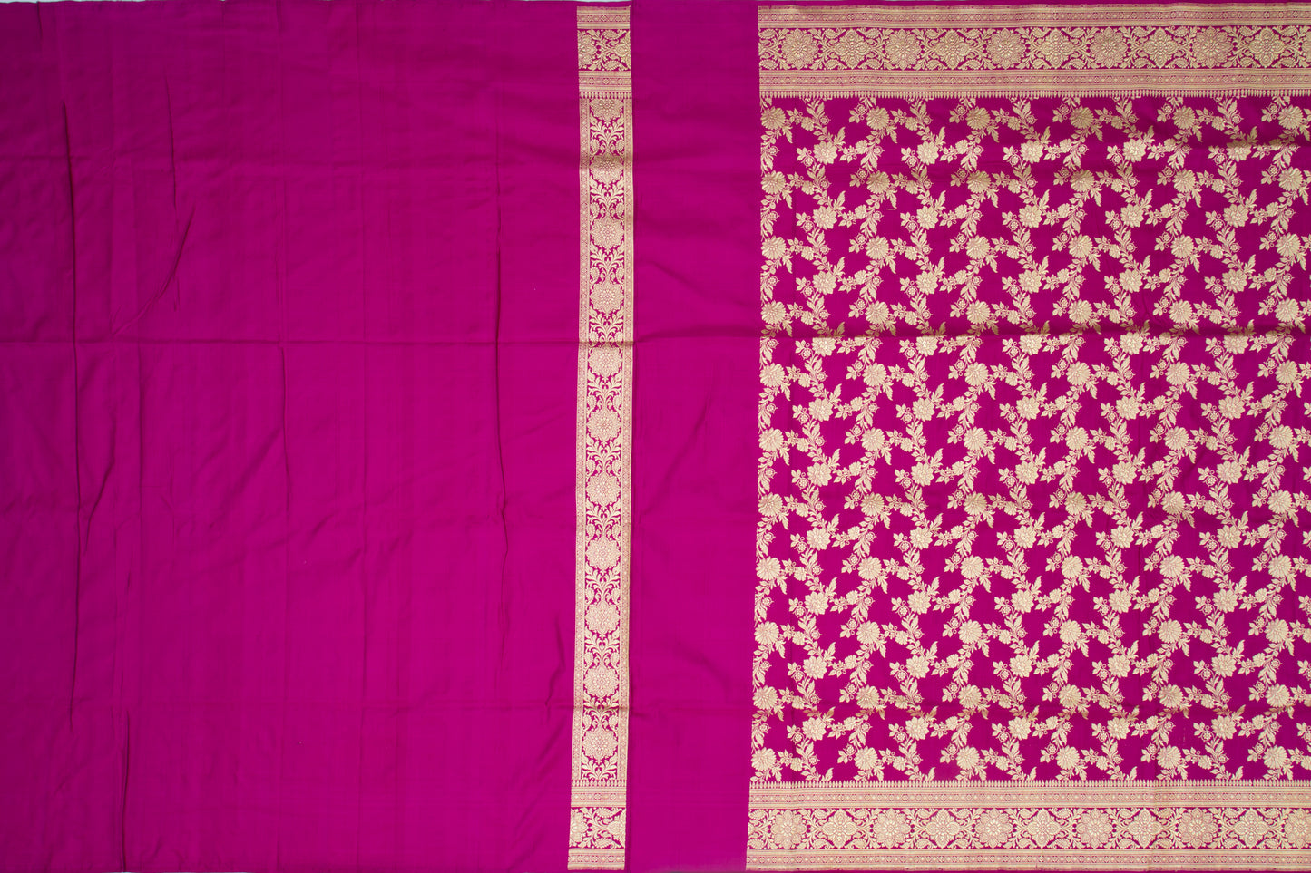 Banarasi Silk Pekhwa Jaal Pink Saree