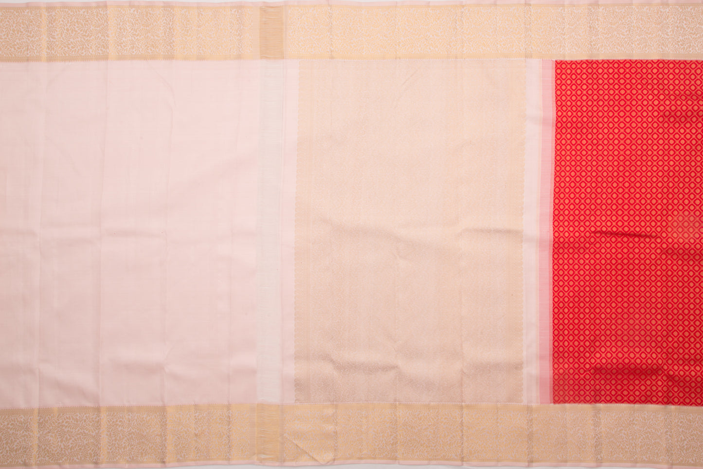 Kanchipuram Silk Brocade Red Saree