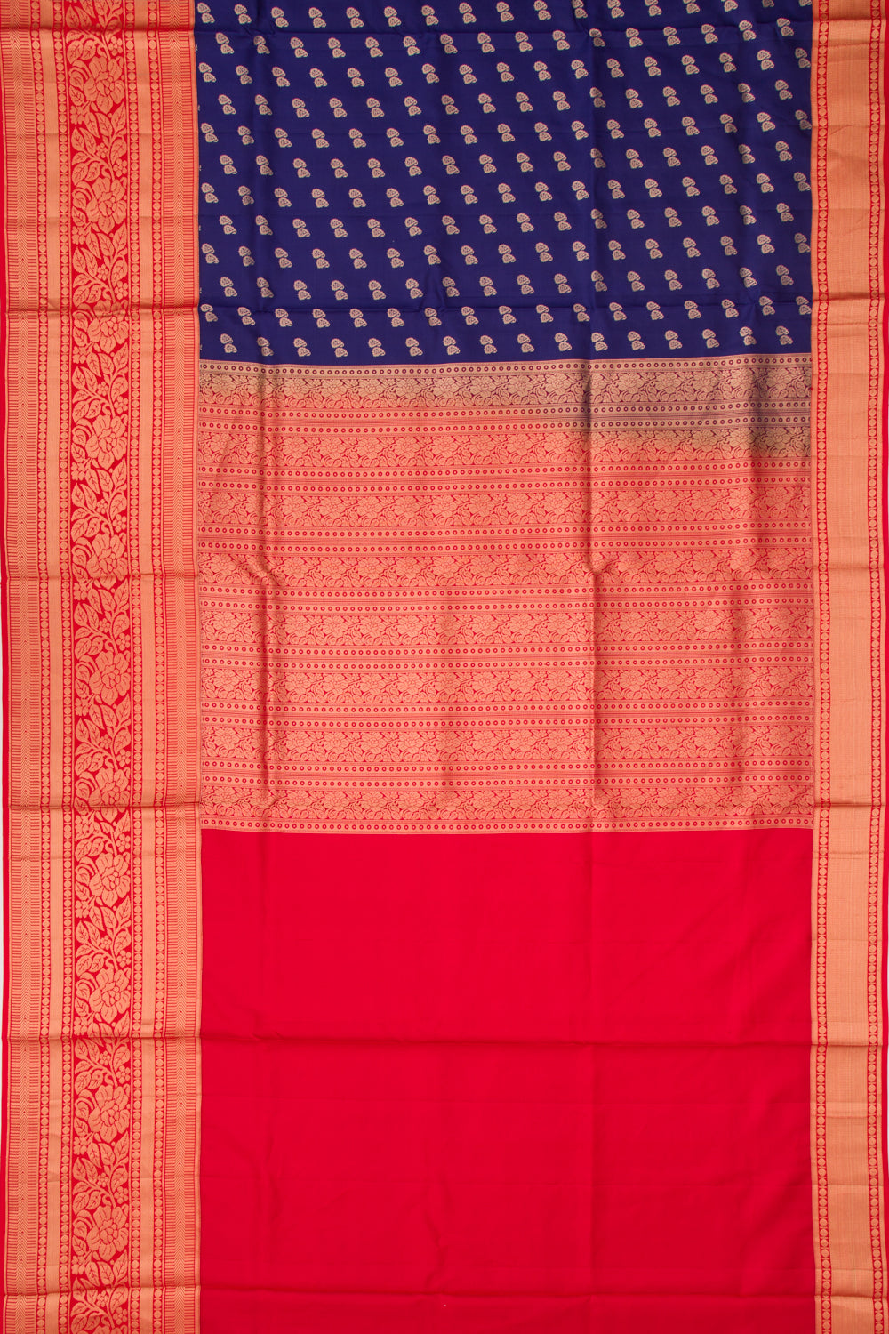 Coimbatore Soft Silk Butta Dark Blue Saree