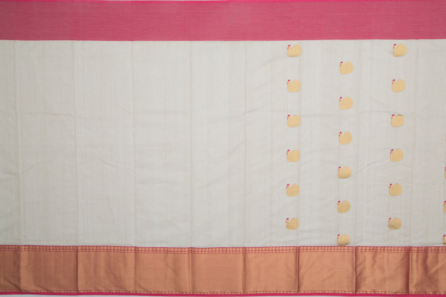 Chanderi Silk Butta Grey Saree