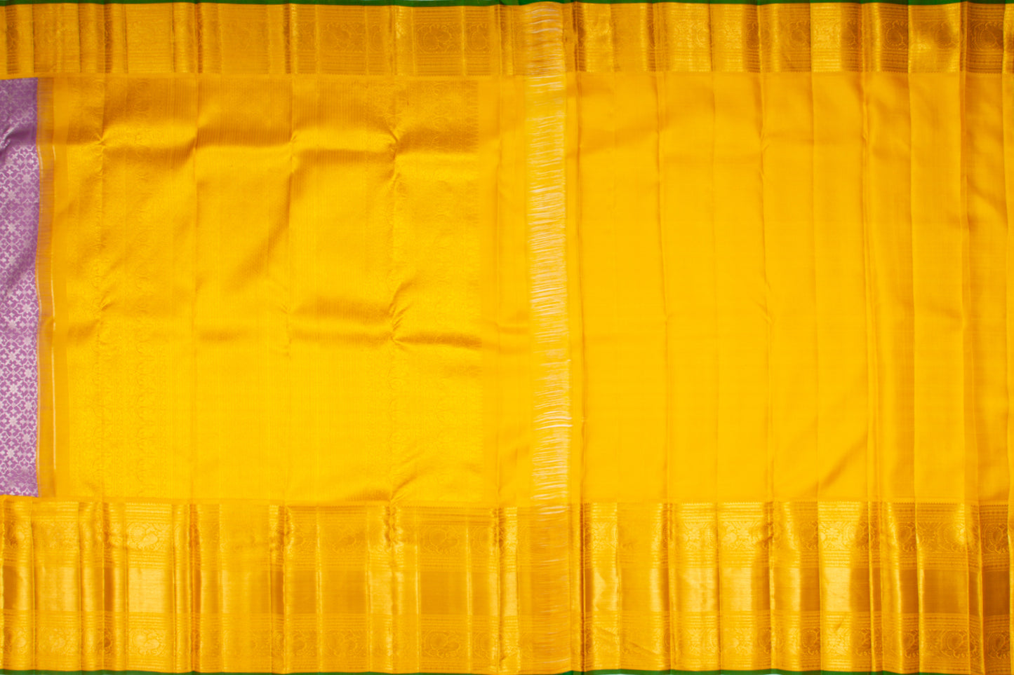 Kanchipuram Silk Brocade Lavender Saree