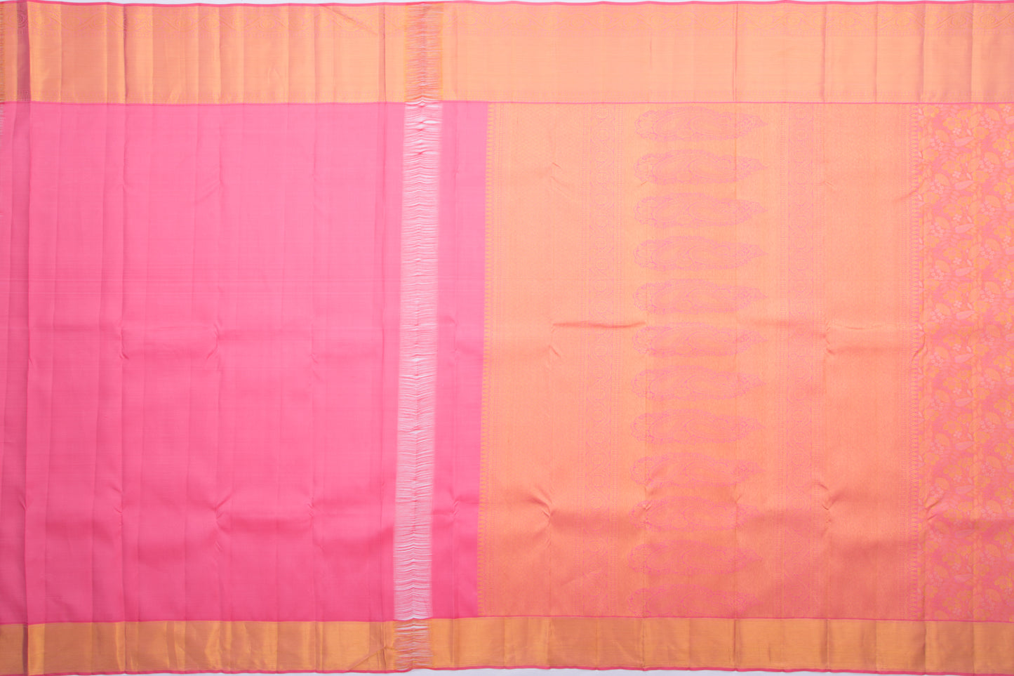 Taranga Kanchi Silk Brocade Pastel Pink Saree