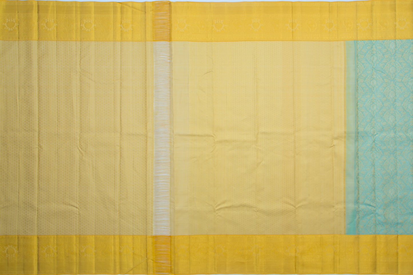 Kanchipuram Silk Tissue Brocade Pastel Green Saree