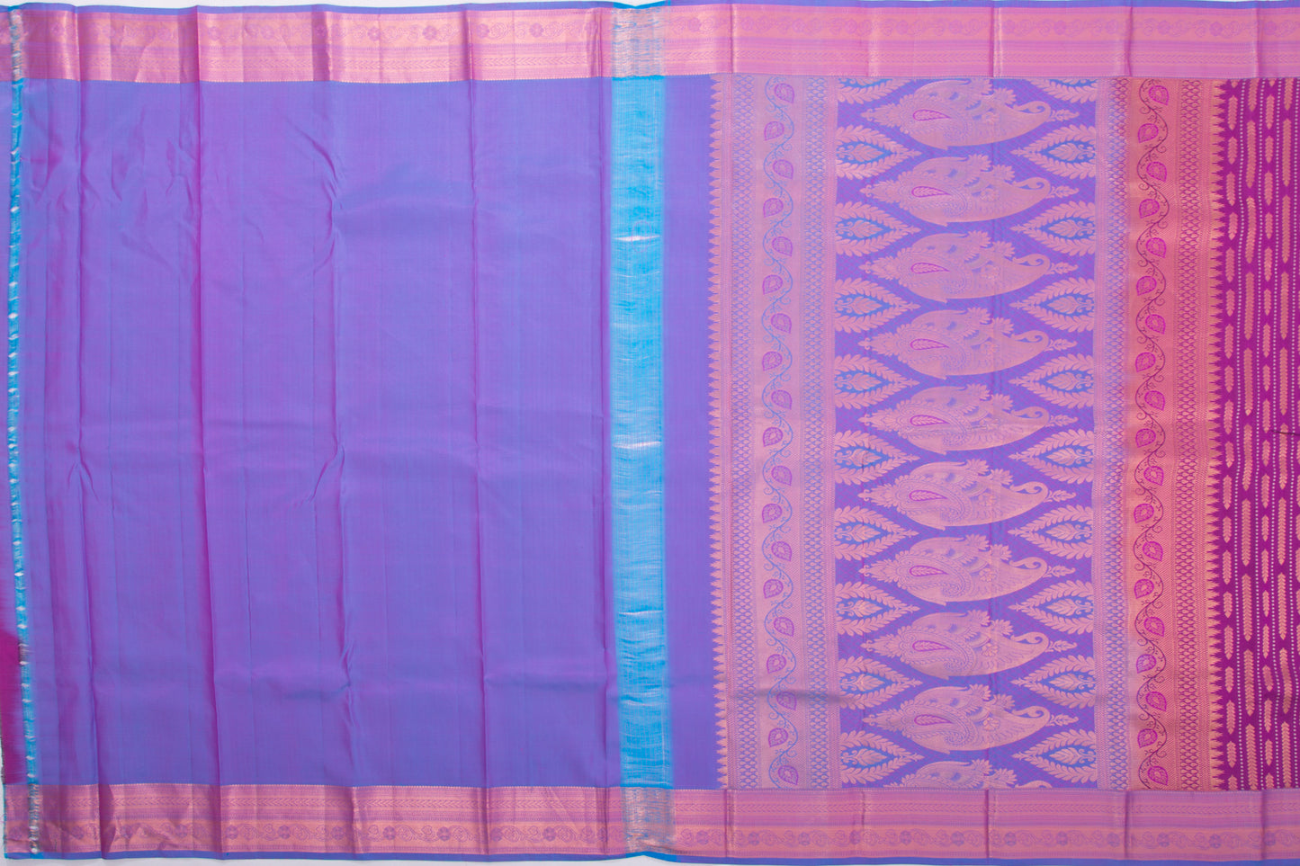 Taranga Kanchi Silk Brocade Purple Saree