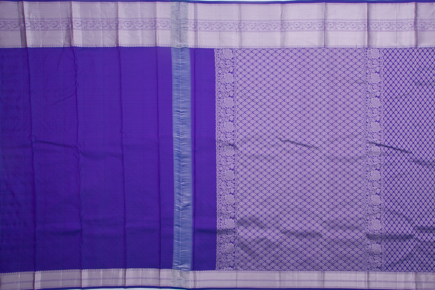 Taranga Kanchi Silk Brocade Dark Blue Saree