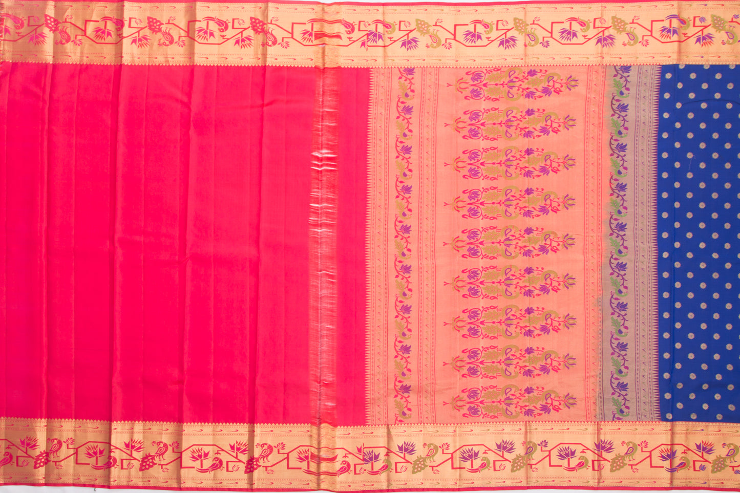 Taranga Kanchi Silk Butta Dark Blue Saree