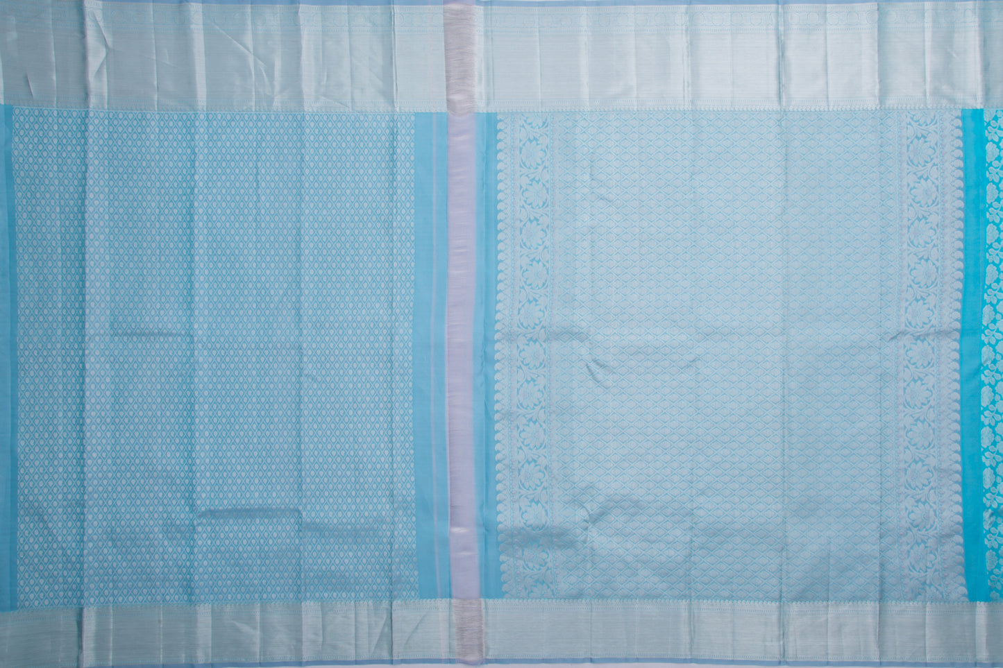 Taranga Kanchi Silk Jaal Blue Saree