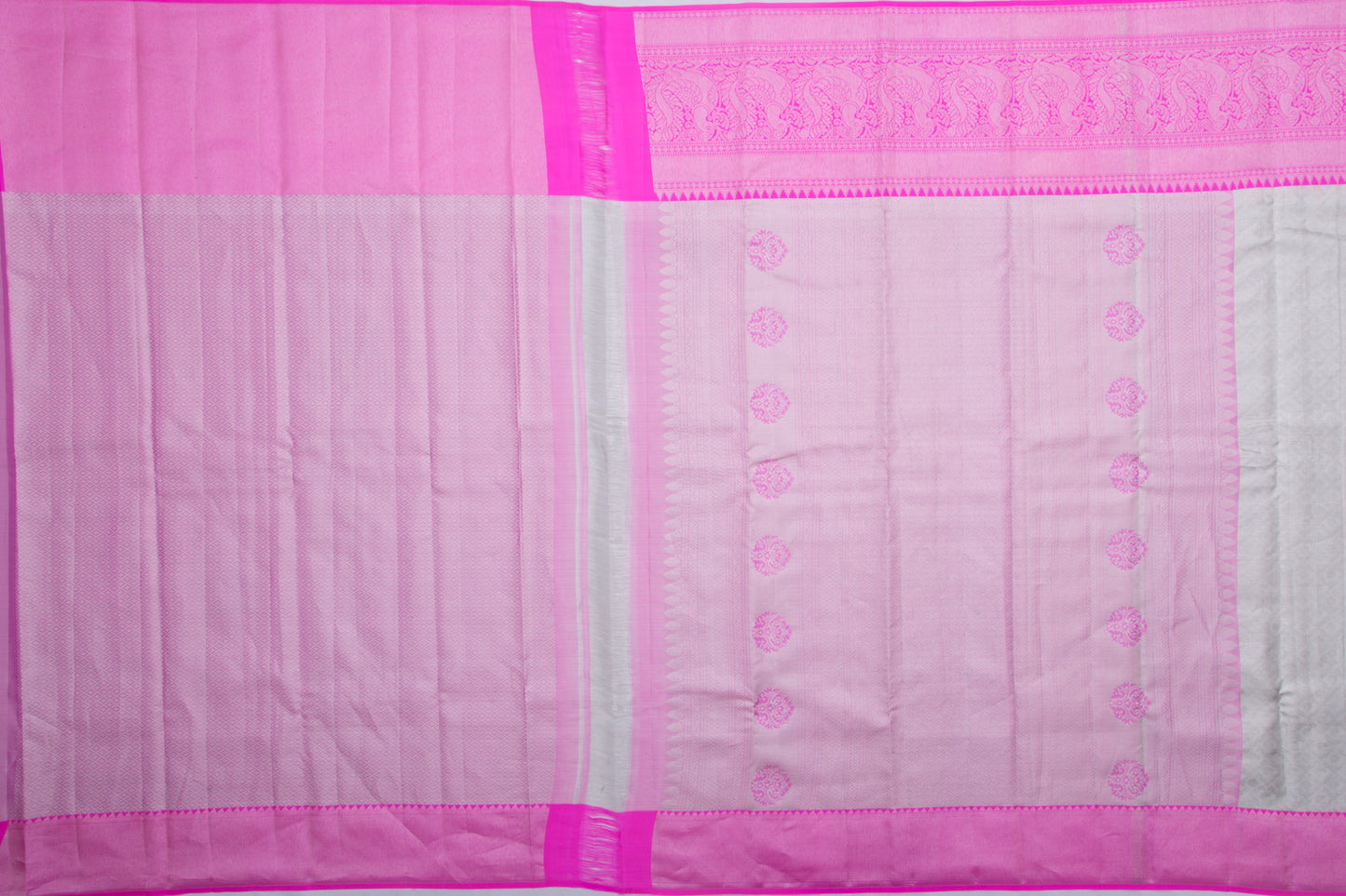 Taranga Kanchi Silk Tissue Brocade Silver Saree