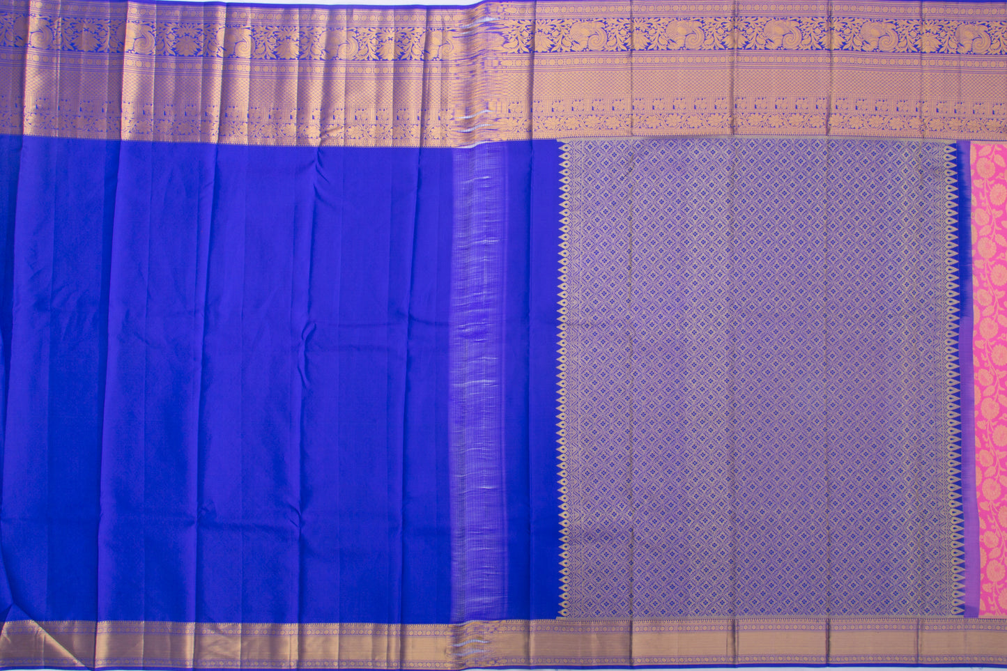 Taranga Kanchi Silk Jaal Pink Saree