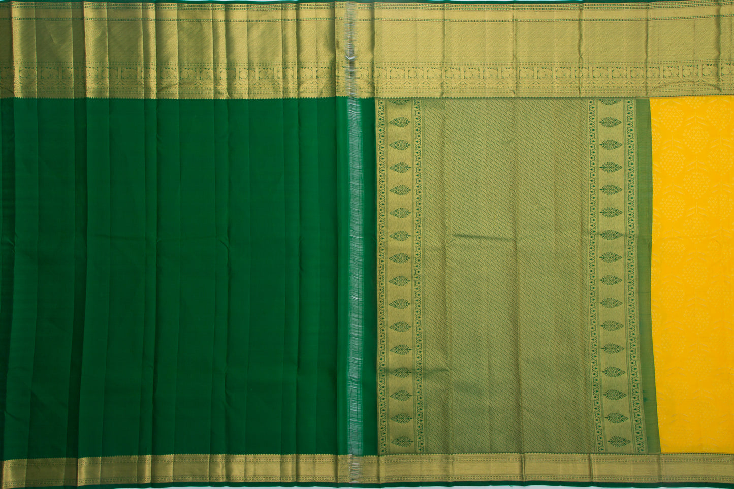 Taranga Kanchi Silk Brocade Yellow Saree