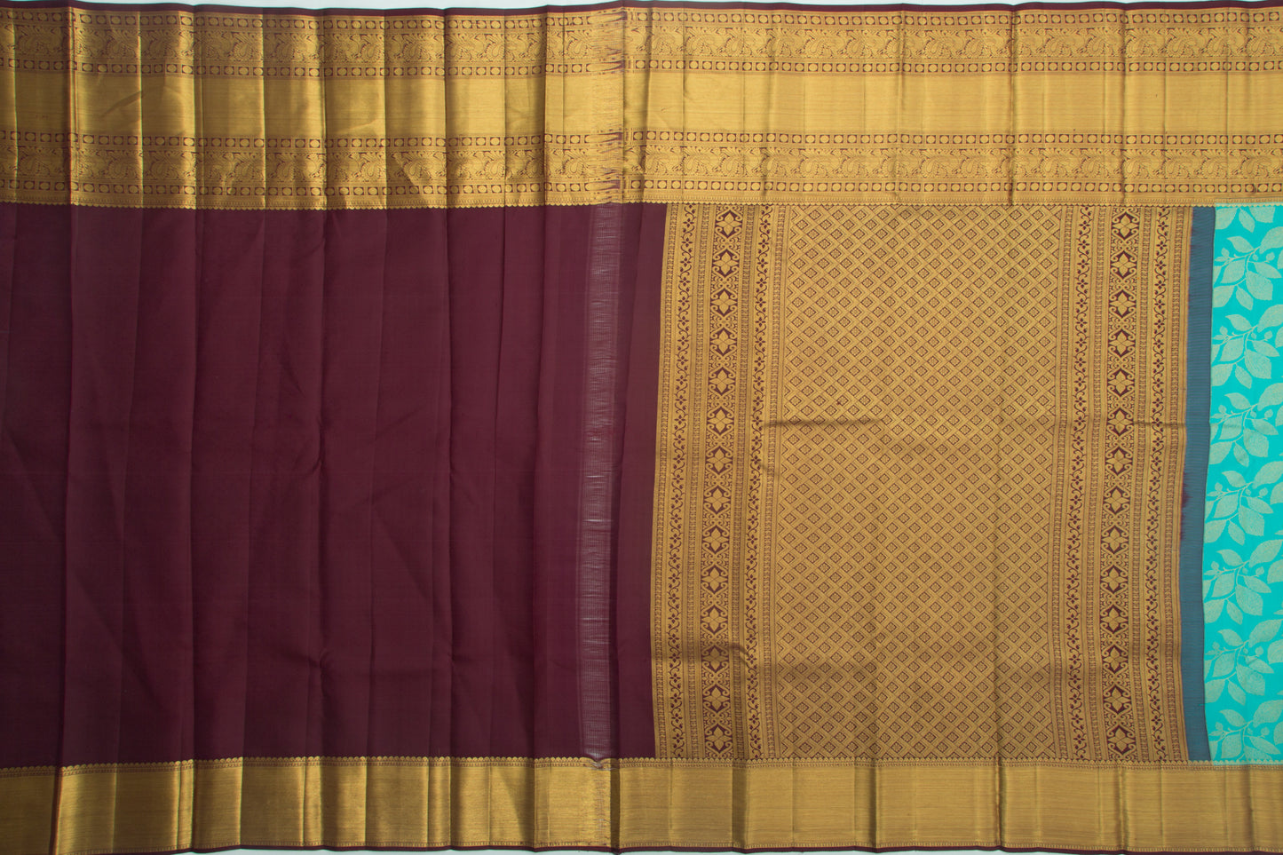 Taranga Kanchi Silk Jaal Sky Blue Saree