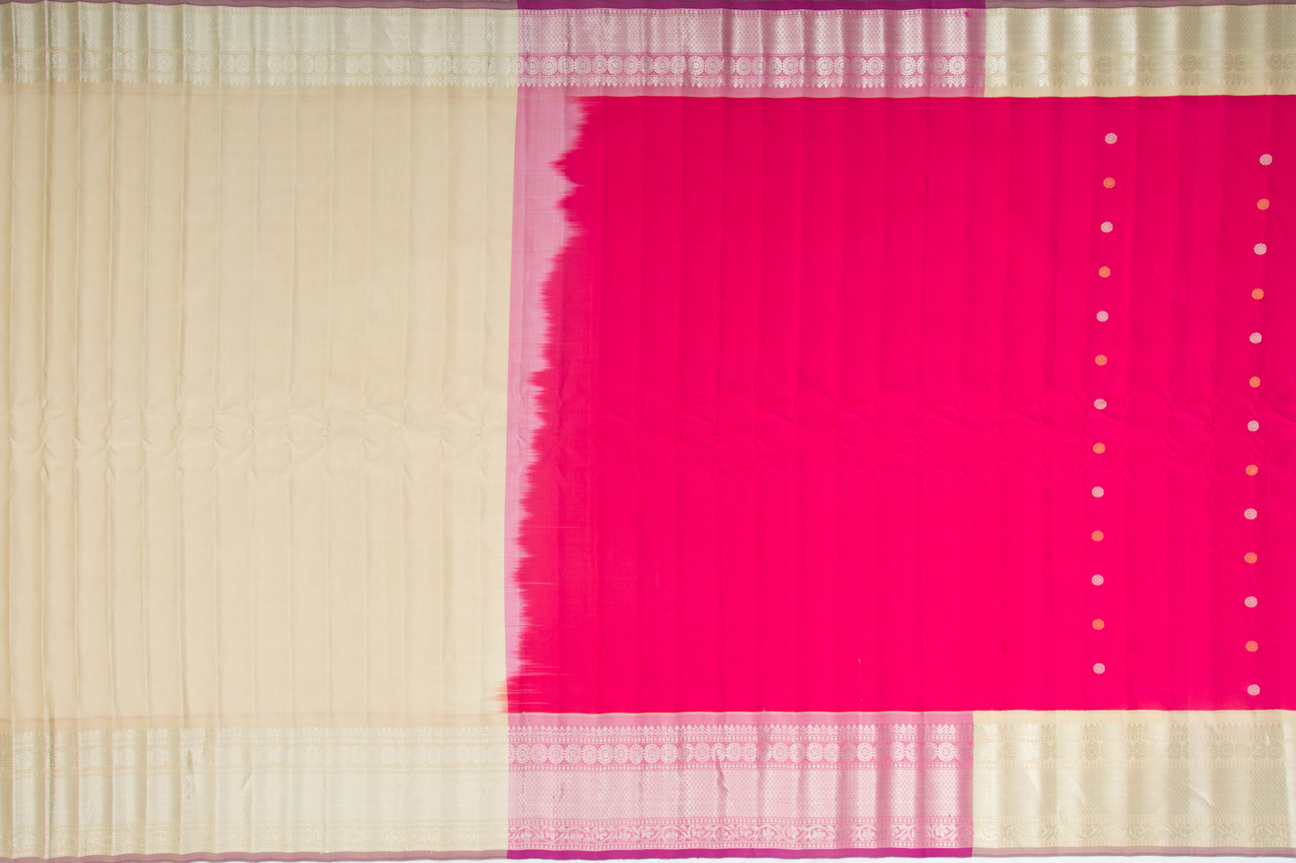 Gadwal Silk Butta Pink Saree