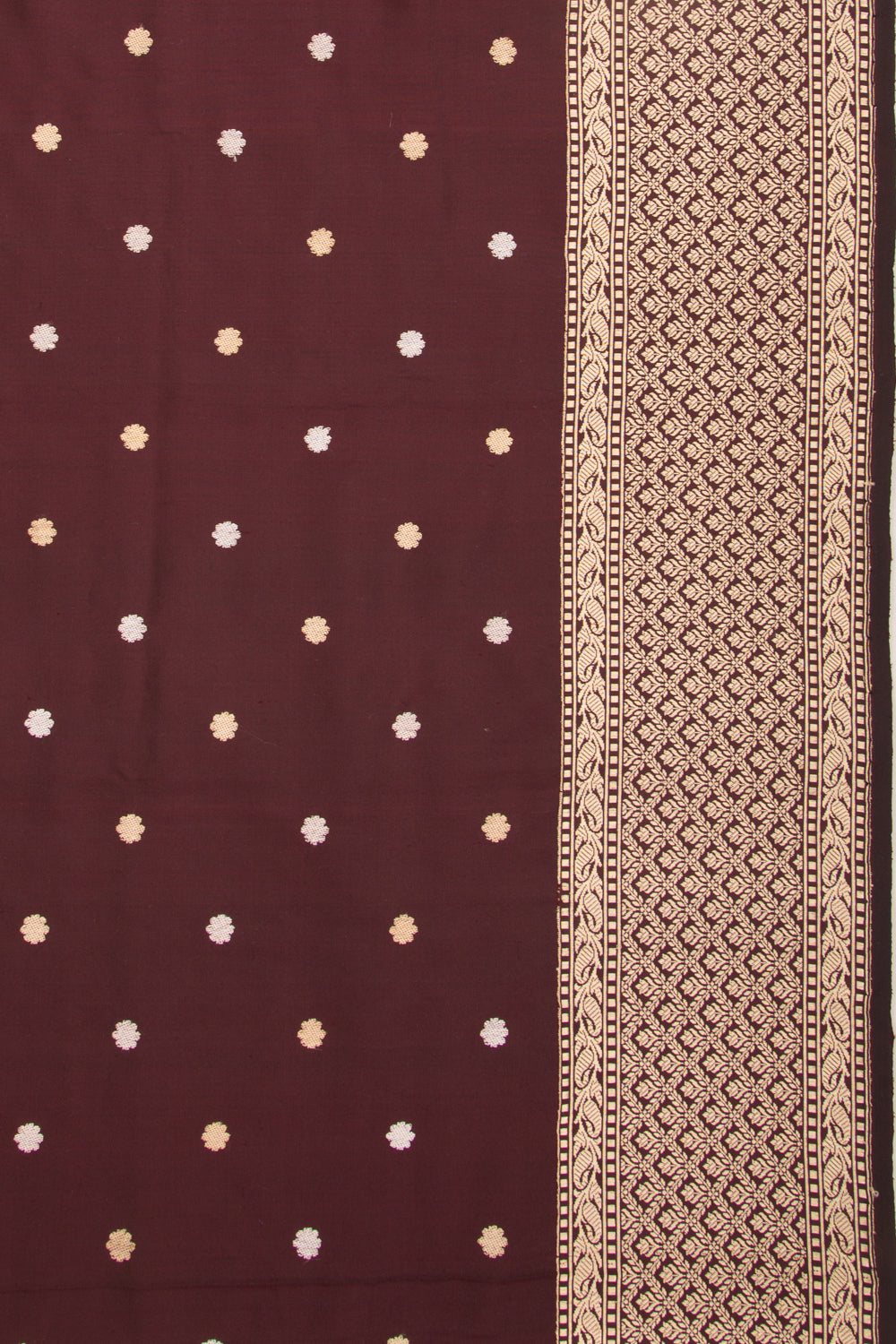 Banarasi Silk Butta Brown Dupatta