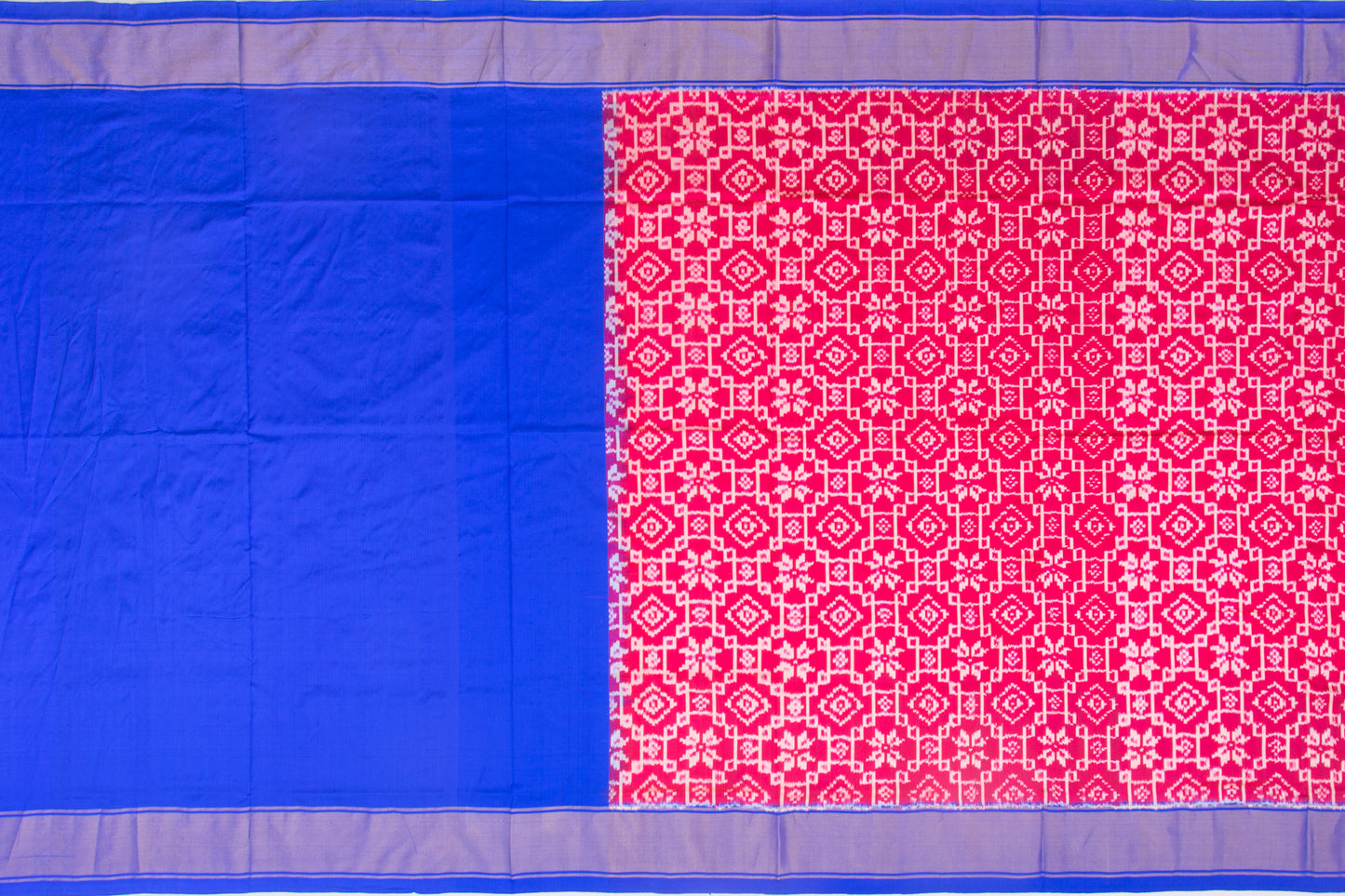 Pochampally Silk Ikat Pink Saree