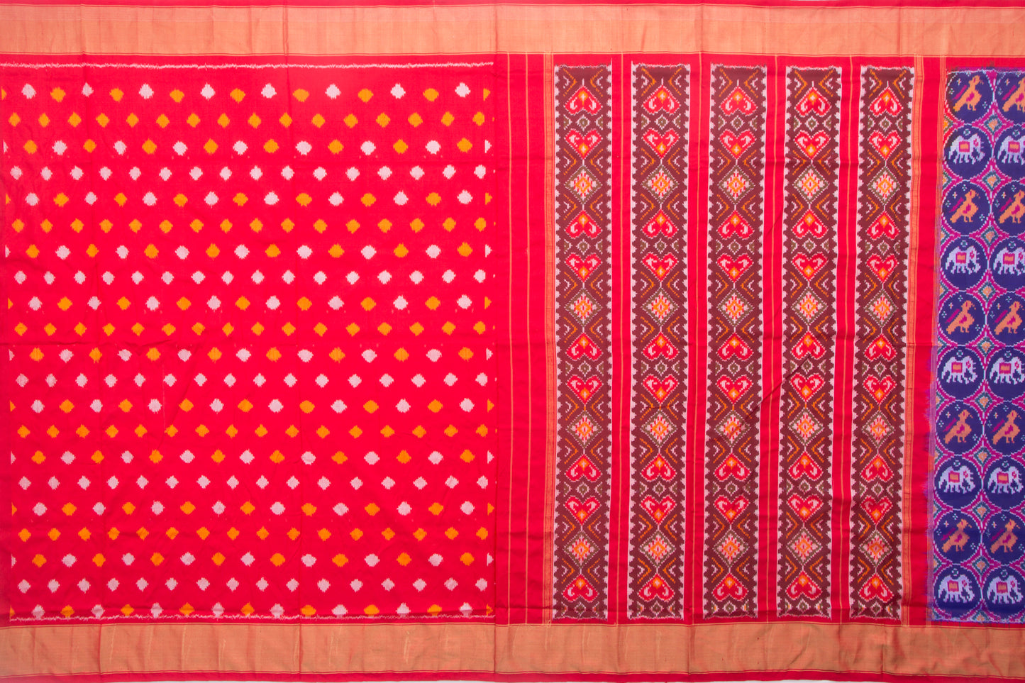 Pochampally Silk Ikat Purple Saree