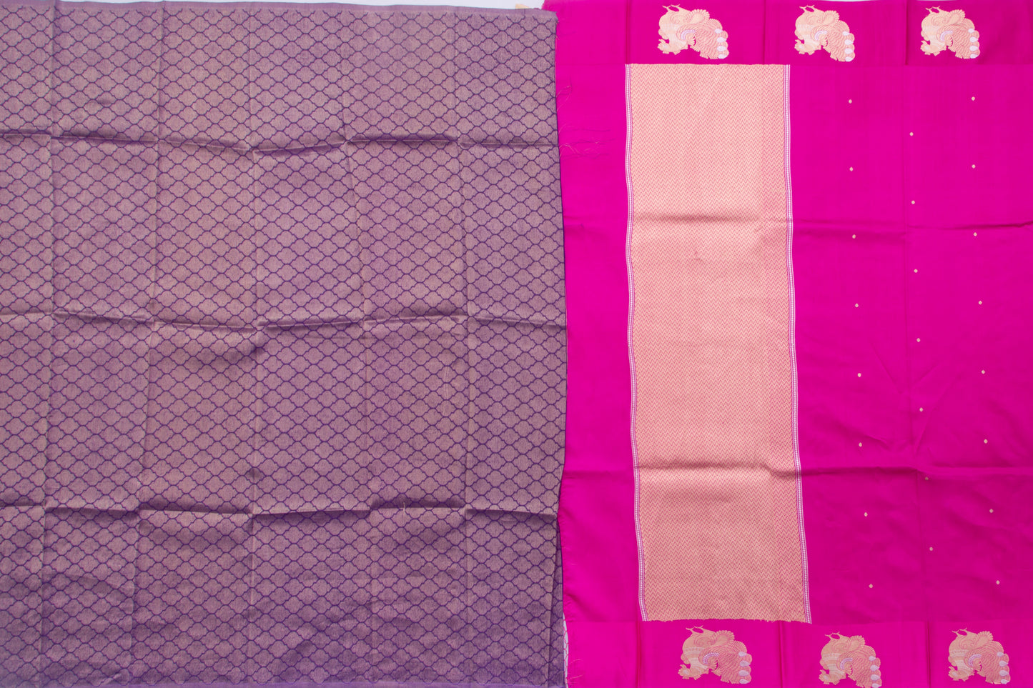 Banarasi Katan Silk Butta Pink Saree