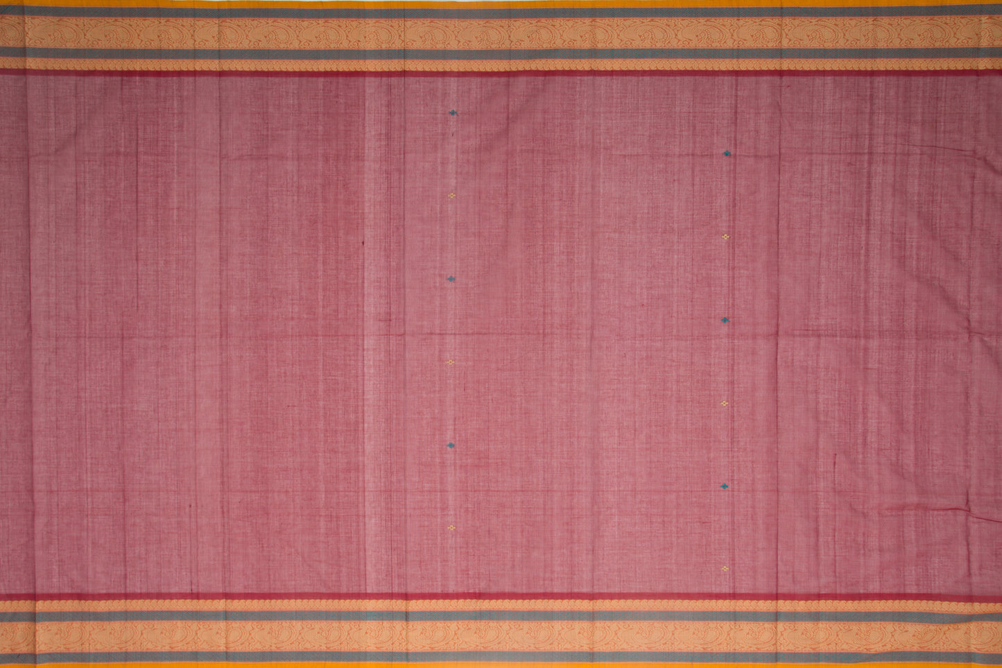 Kanchi Cotton Butta Maroon Saree