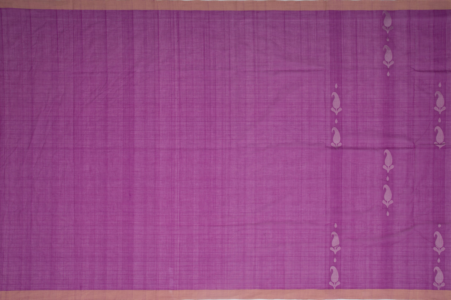 Kanchi Cotton Butta Purple Saree