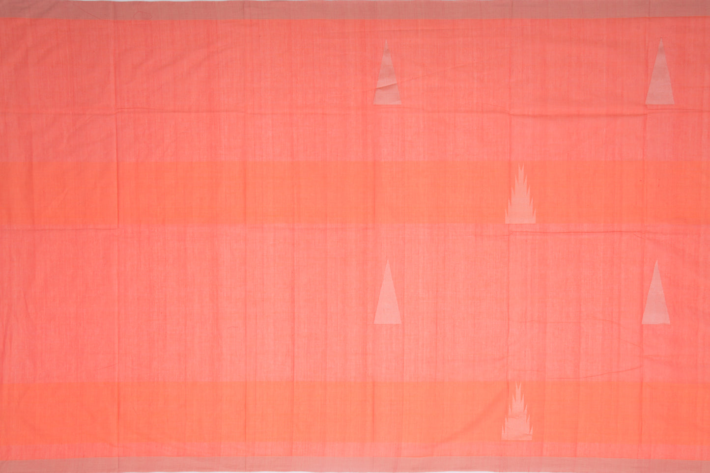 Kanchi Cotton Butta Orange Saree