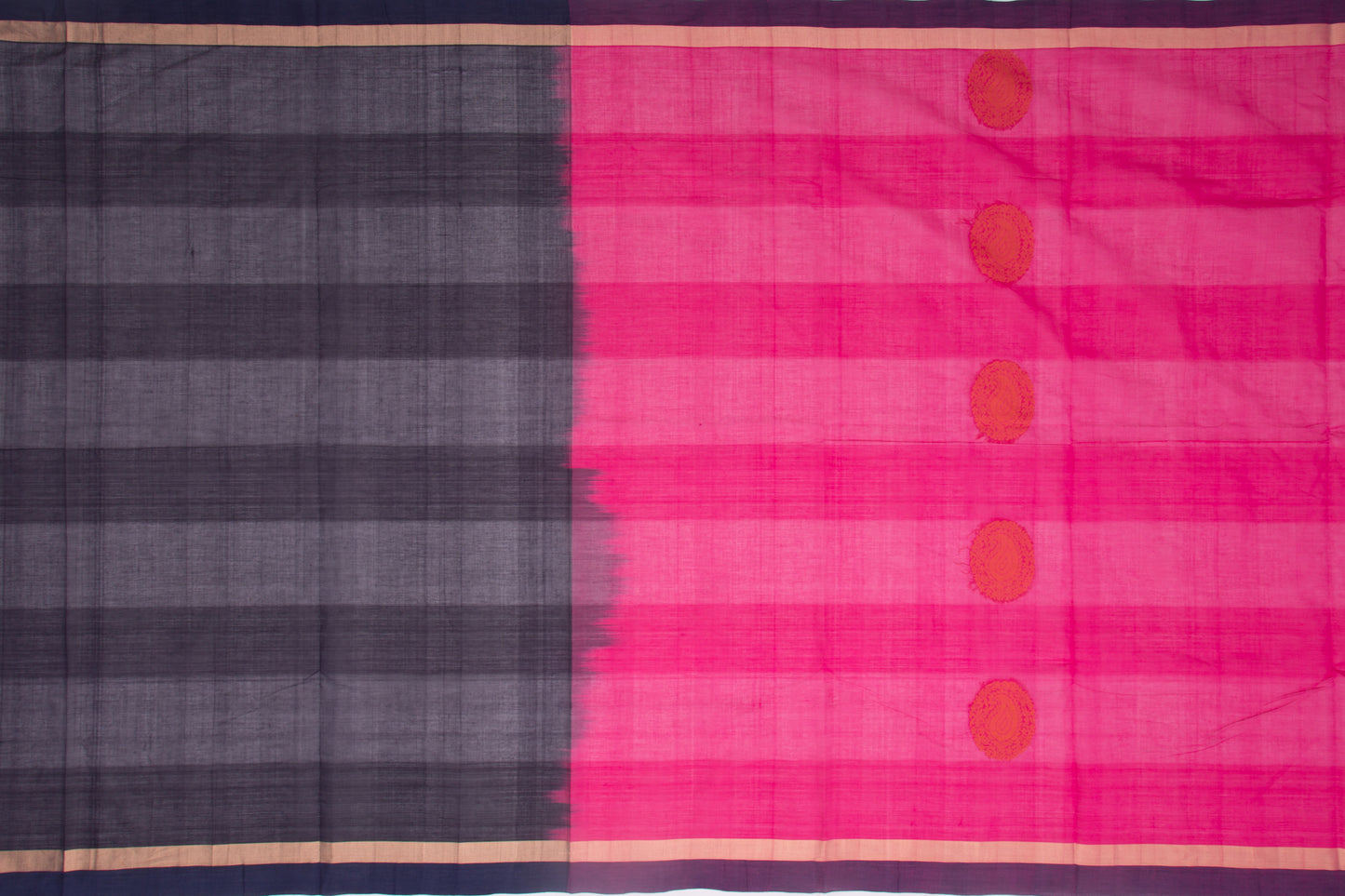 Kanchi Cotton Butta Pink Saree