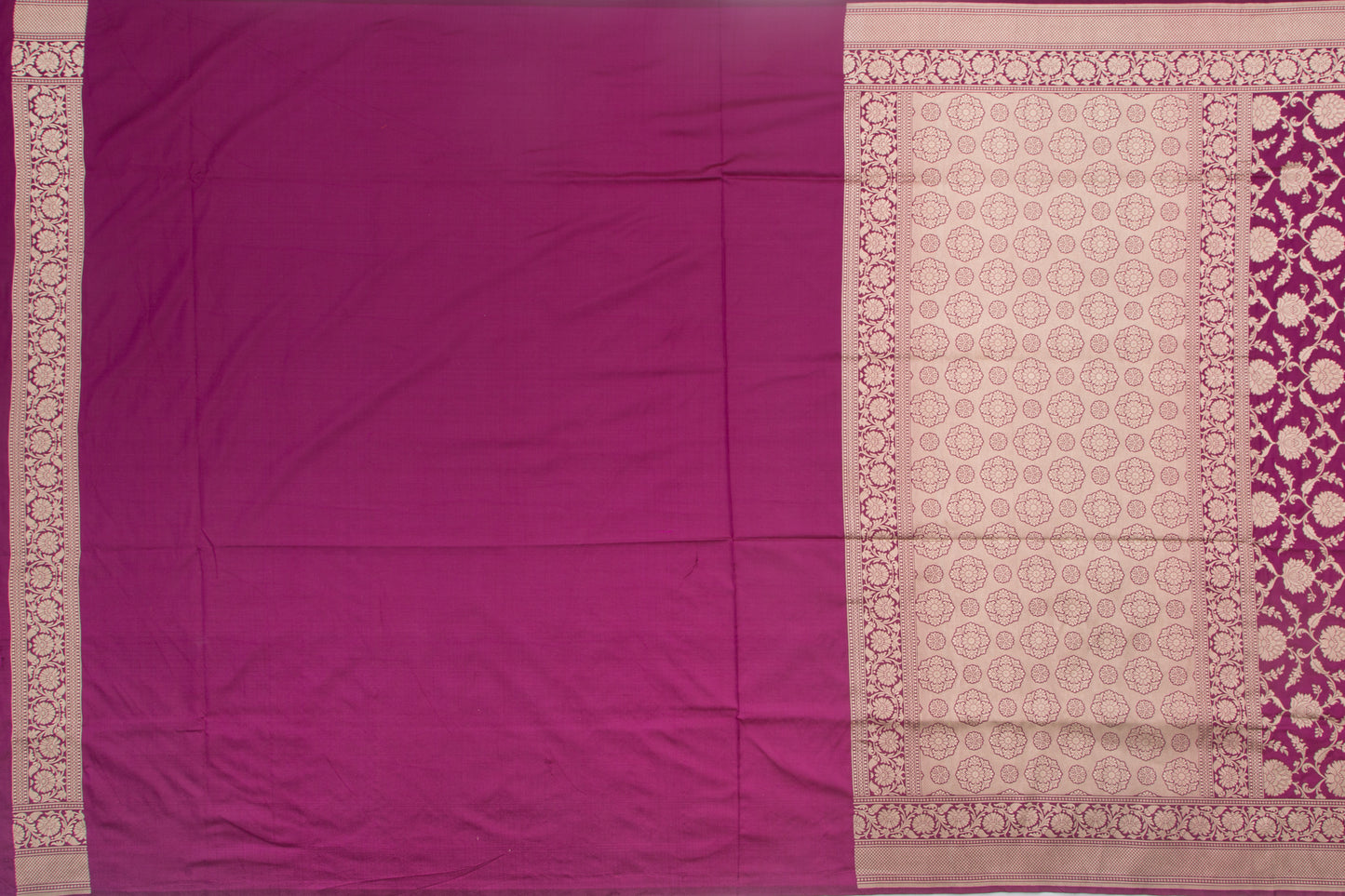 Banarasi Silk Jaal Purple Saree