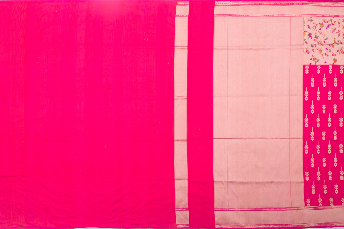 Banarasi Silk Butta Pink Saree