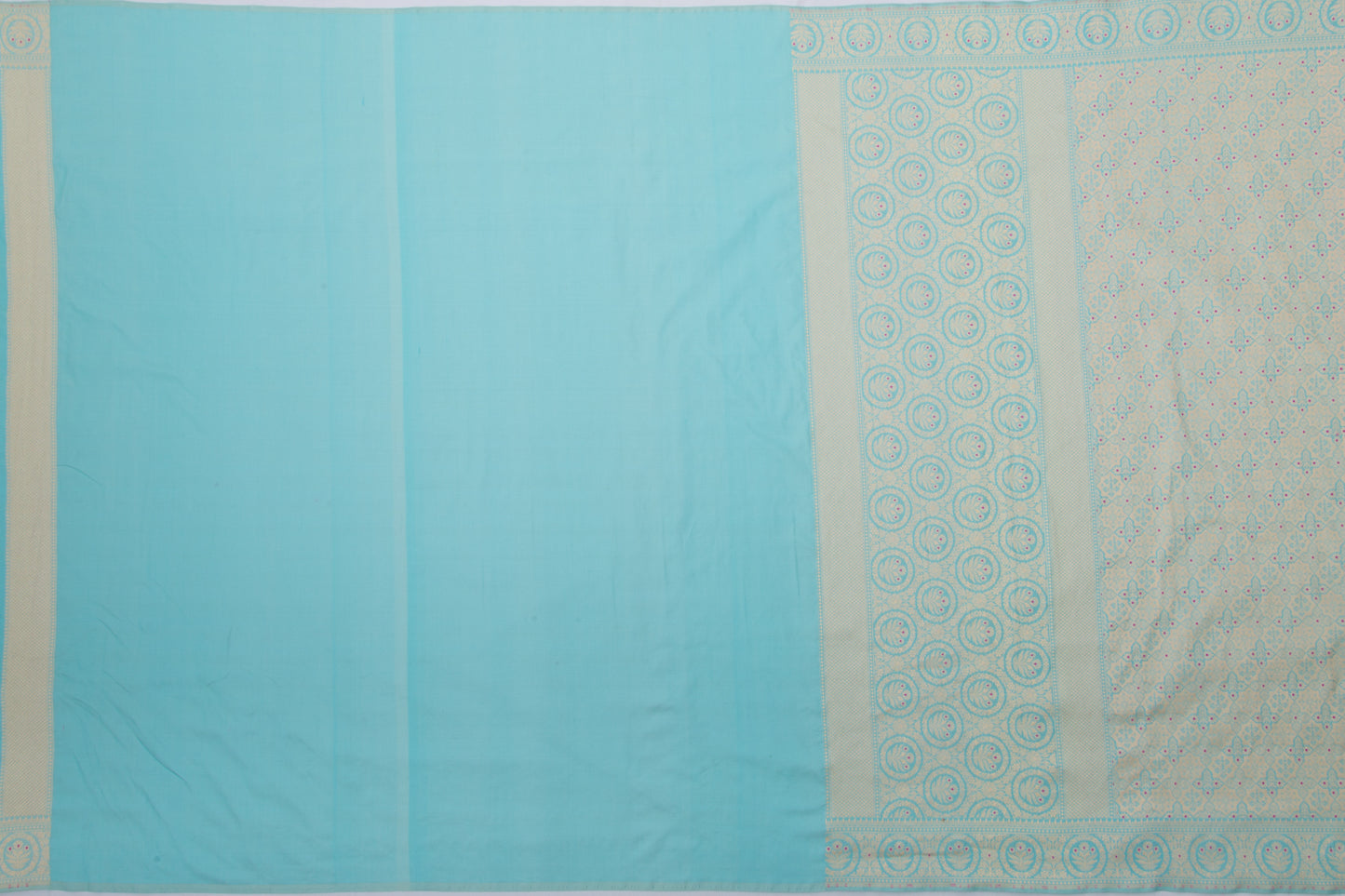 Banarasi Silk Brocade Blue Saree