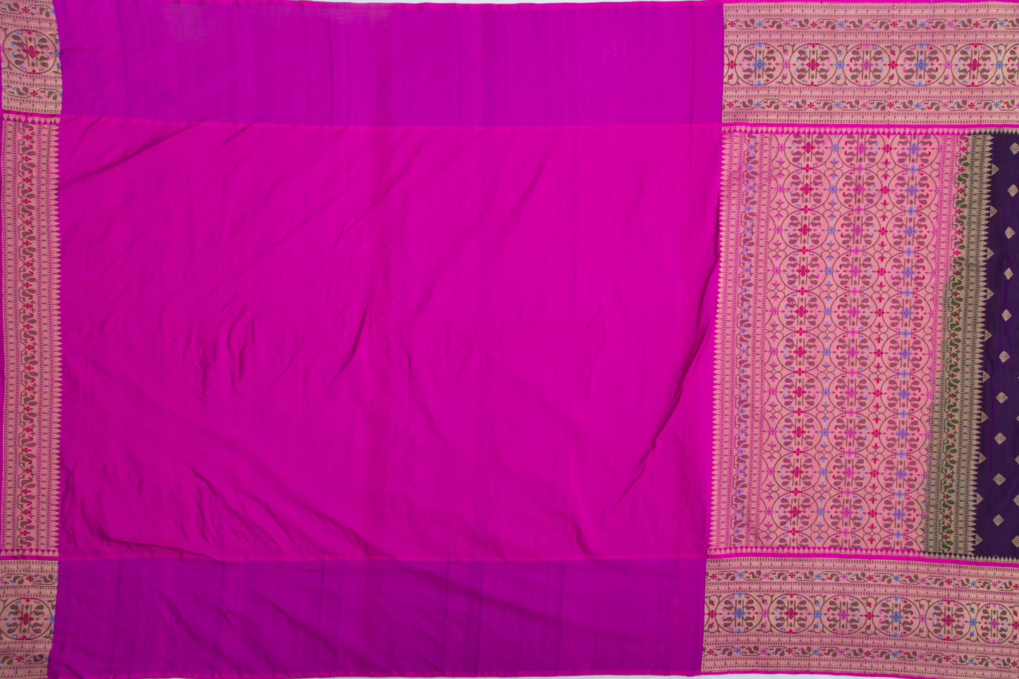 Banarasi Silk Butta Purple Saree