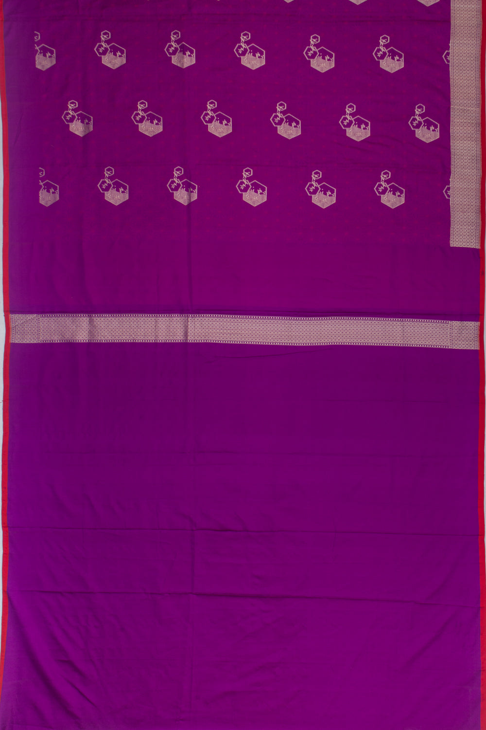 Banarasi Silk Jacquard And Butta Purple Saree