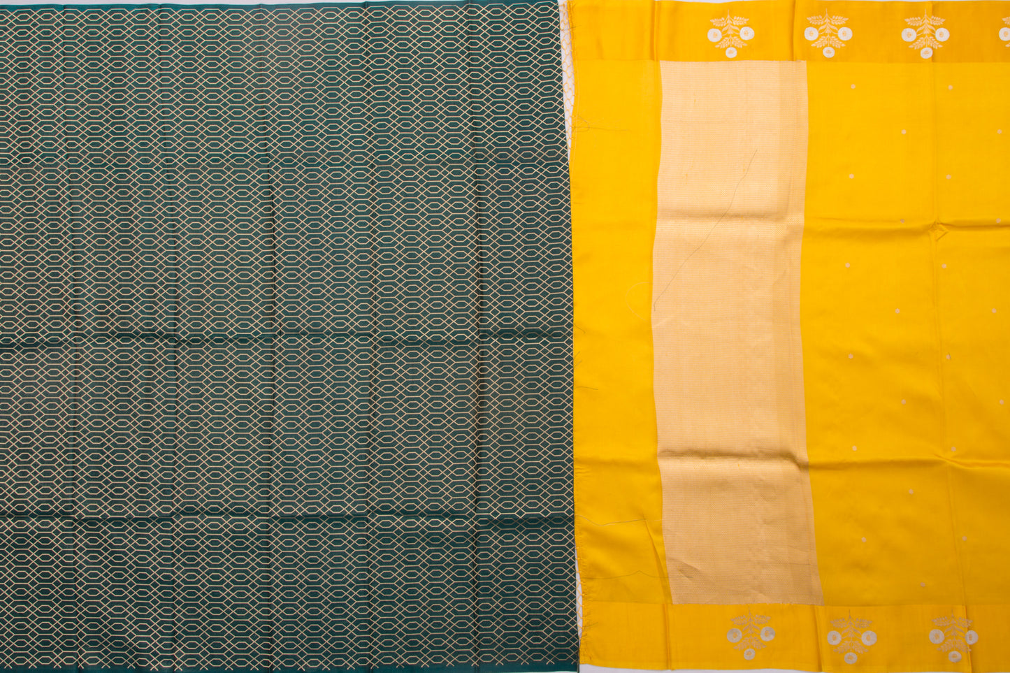 Banarasi Katan Silk Butta Yellow Saree