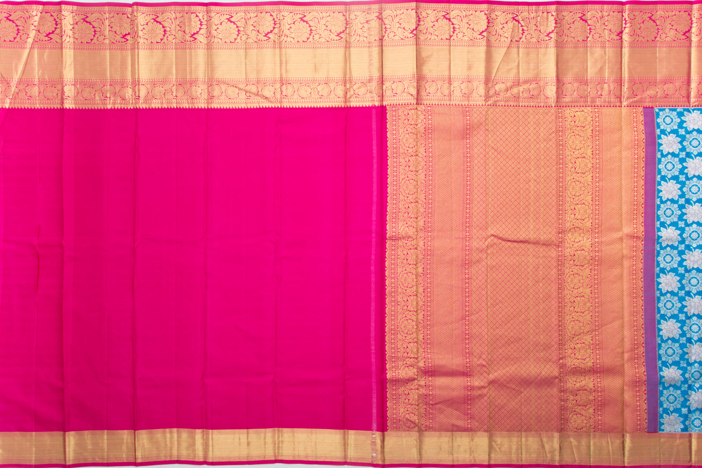 Taranga Kanchi Silk Brocade Blue Saree