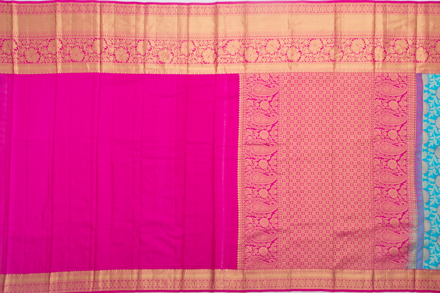 Taranga Kanchi Silk Jaal Blue Saree