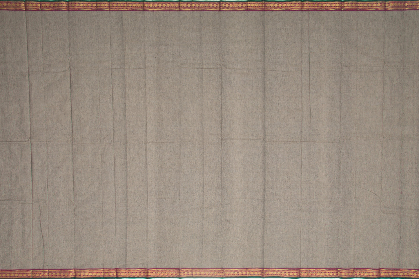Kanchi Cotton Plain Grey Saree