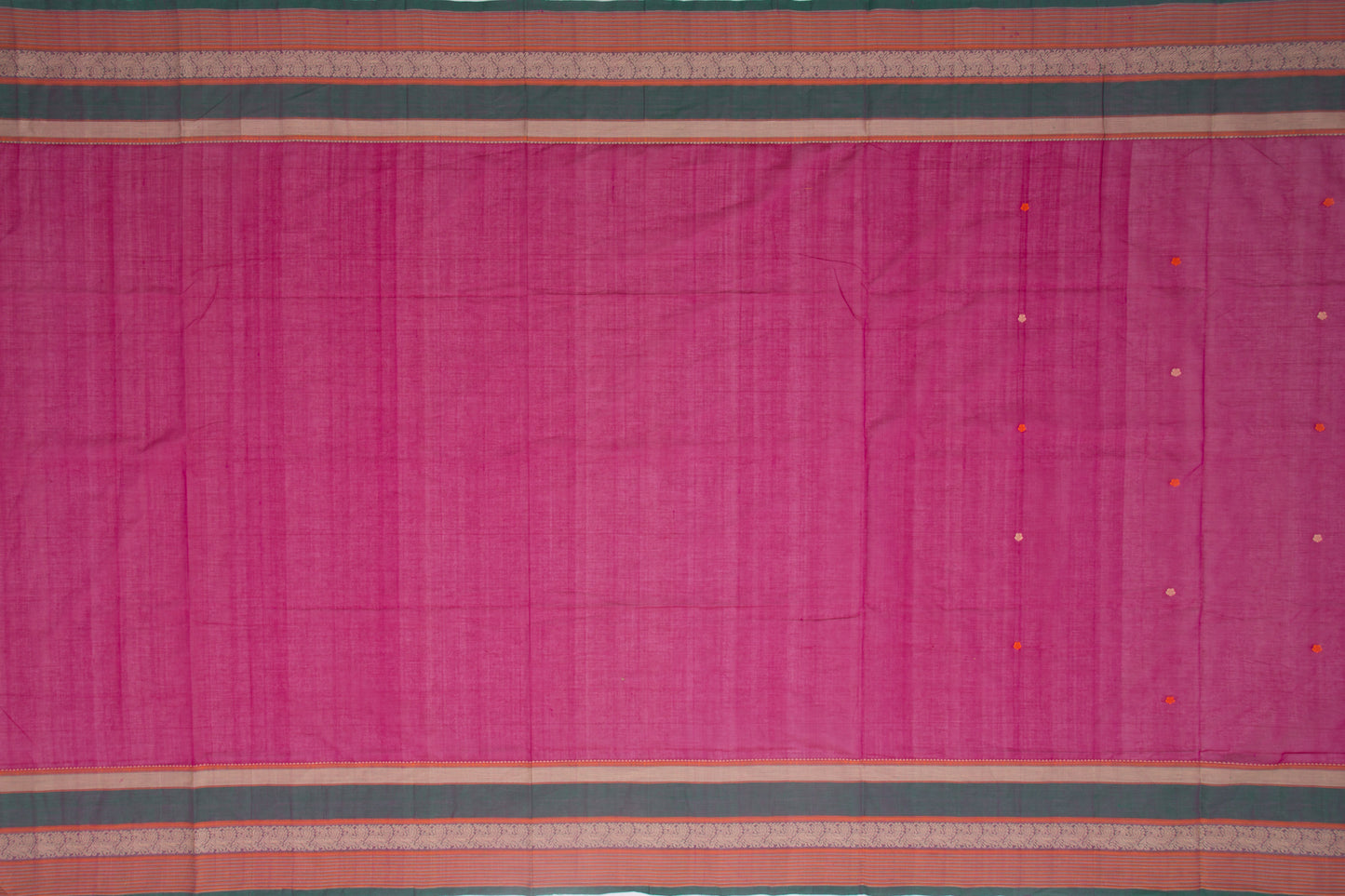 Kanchi Cotton Butta Purple Saree