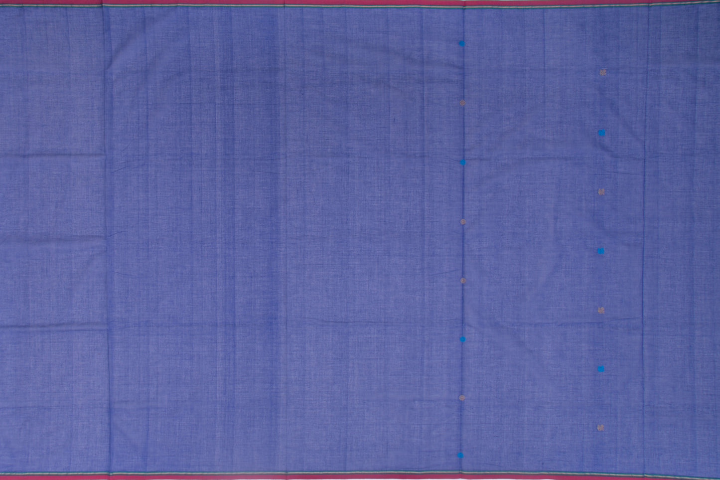Kanchi Cotton Butta Blue Saree