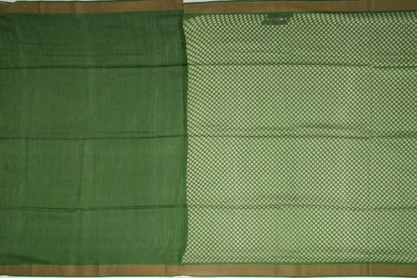 Soft Tussar Printed Green Saree