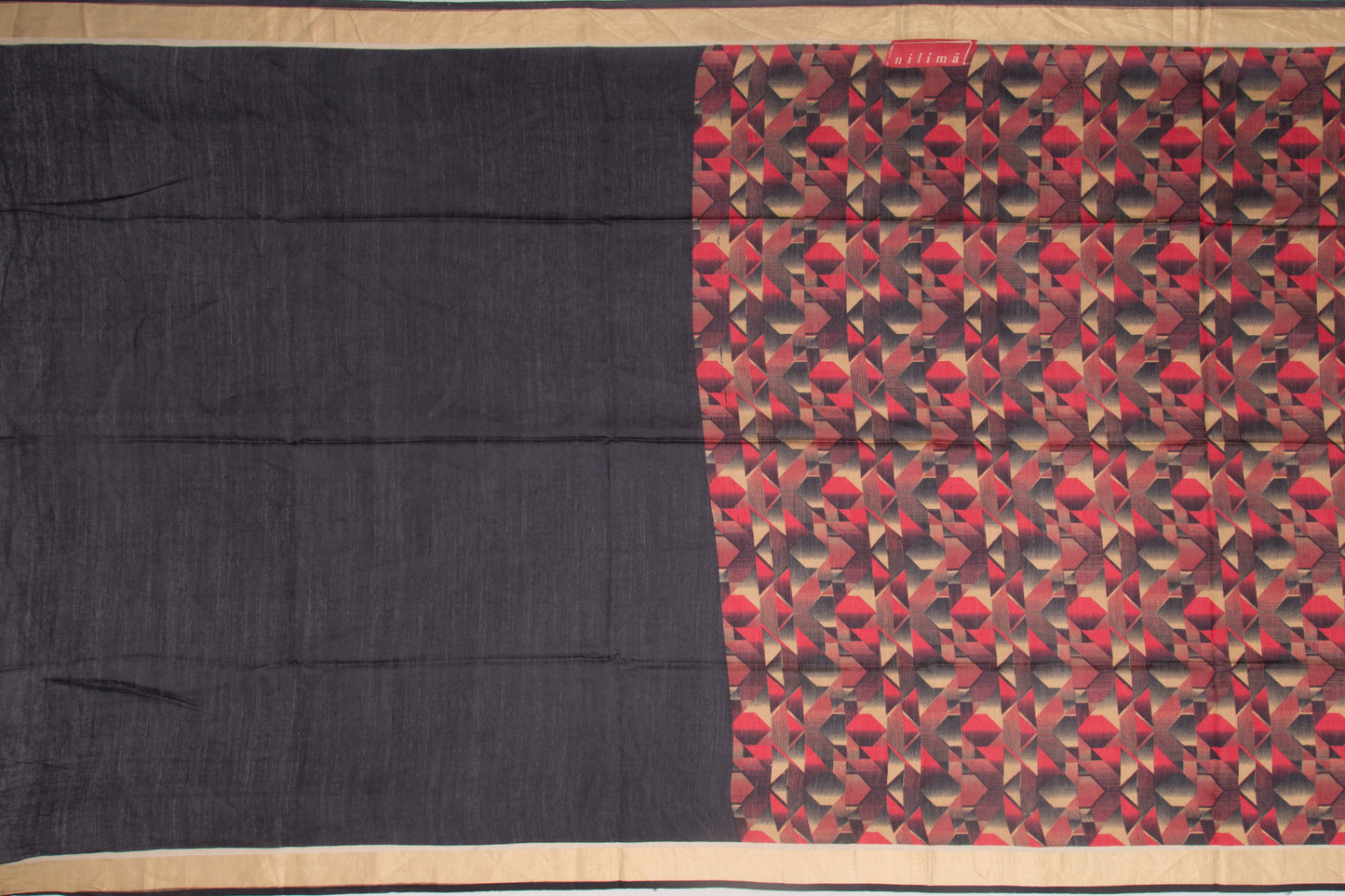 Soft Tussar Printed Multicolour Saree