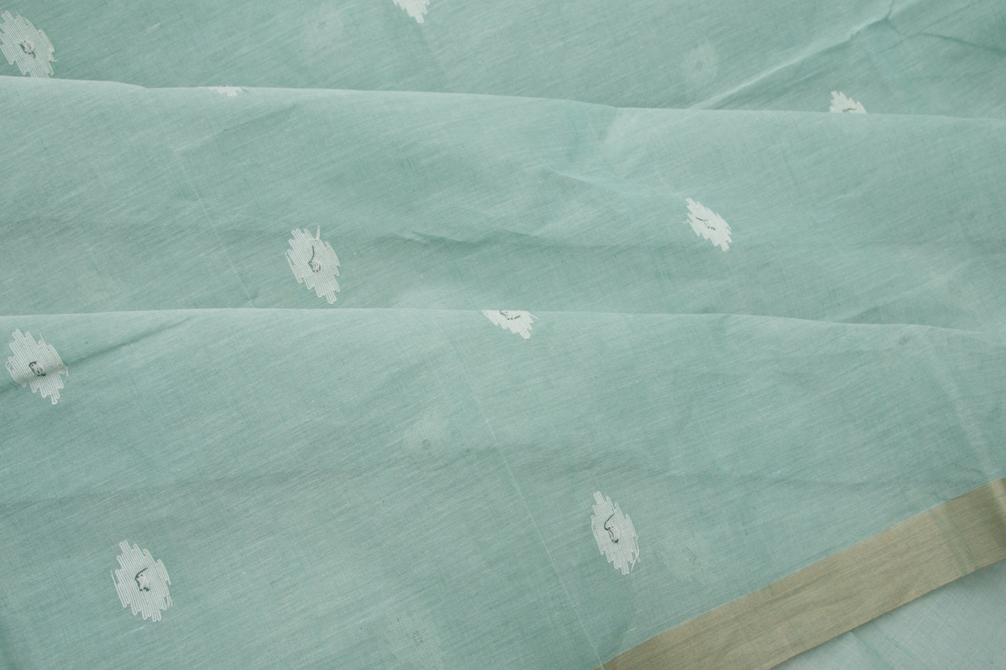 Phulia Cotton Butta Blue Saree