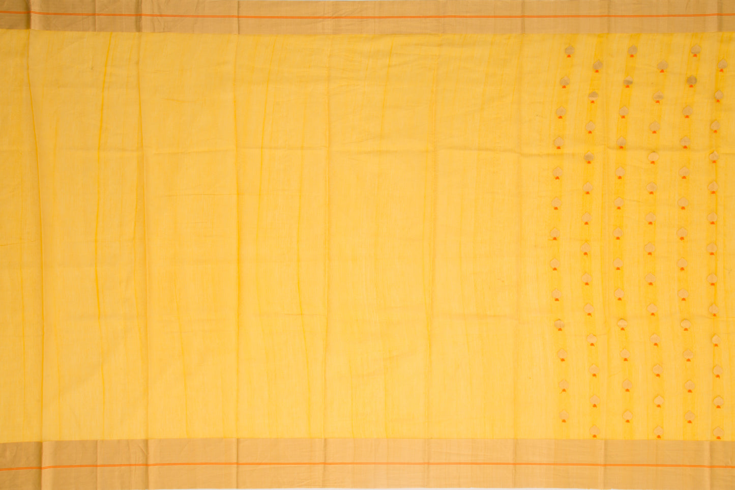 Chanderi Silk Butta Yellow Saree