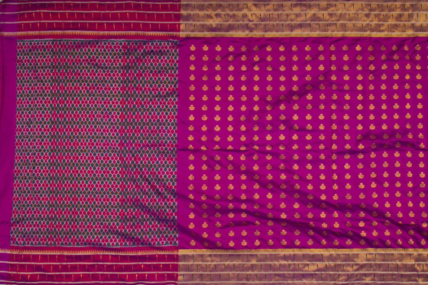 Kanchipuram Silk Butta Purple Saree