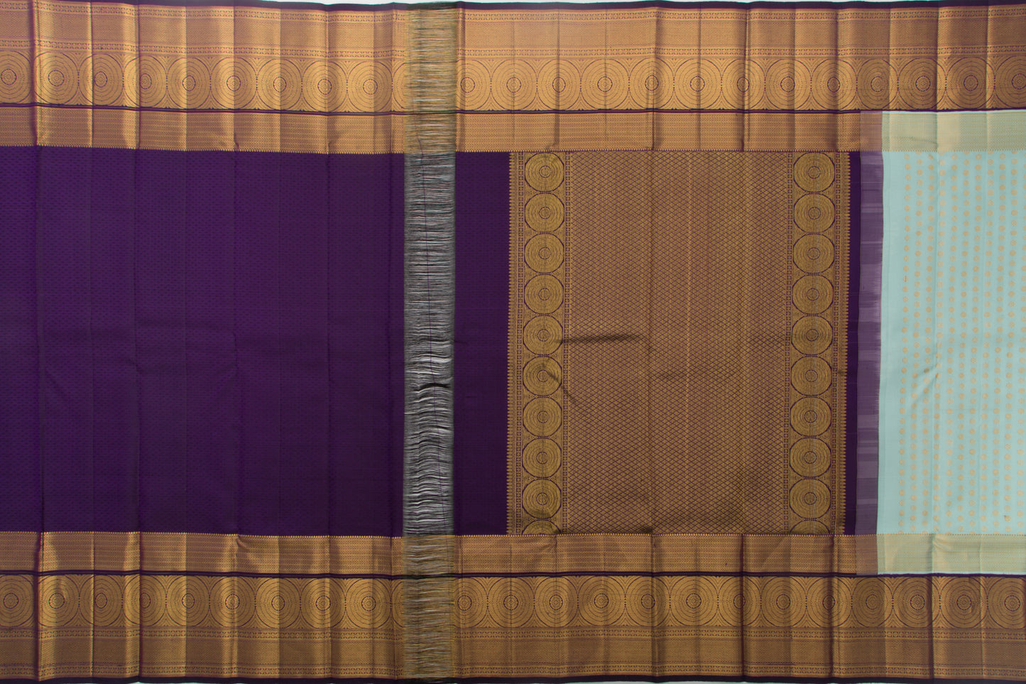 Kanchipuram Silk Butta Blue Saree