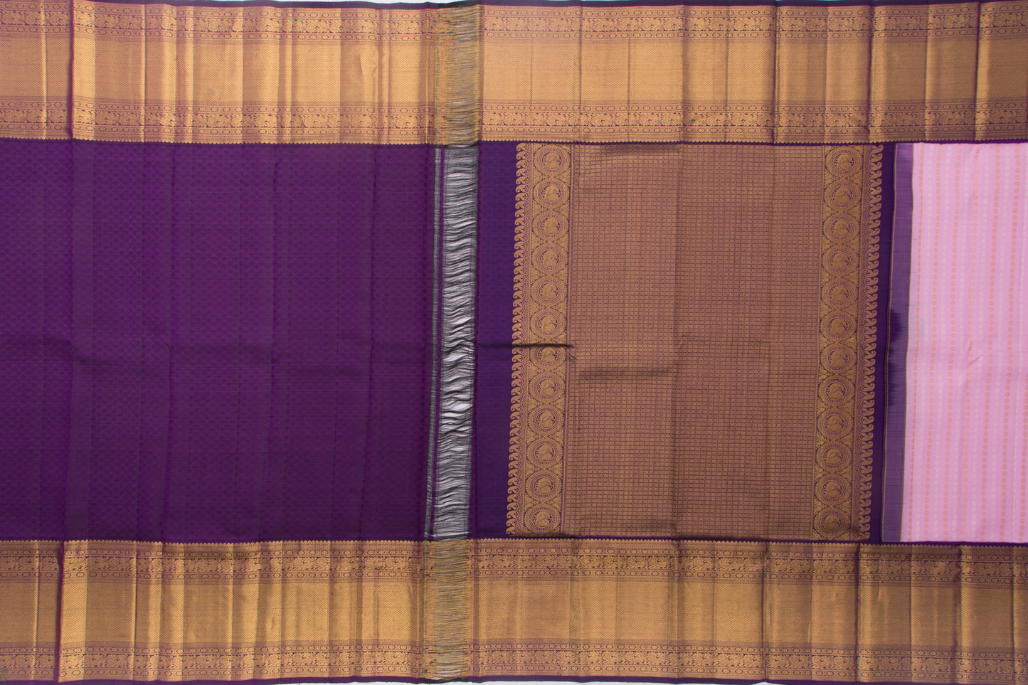 Kanchipuram Silk Butta Pink Saree