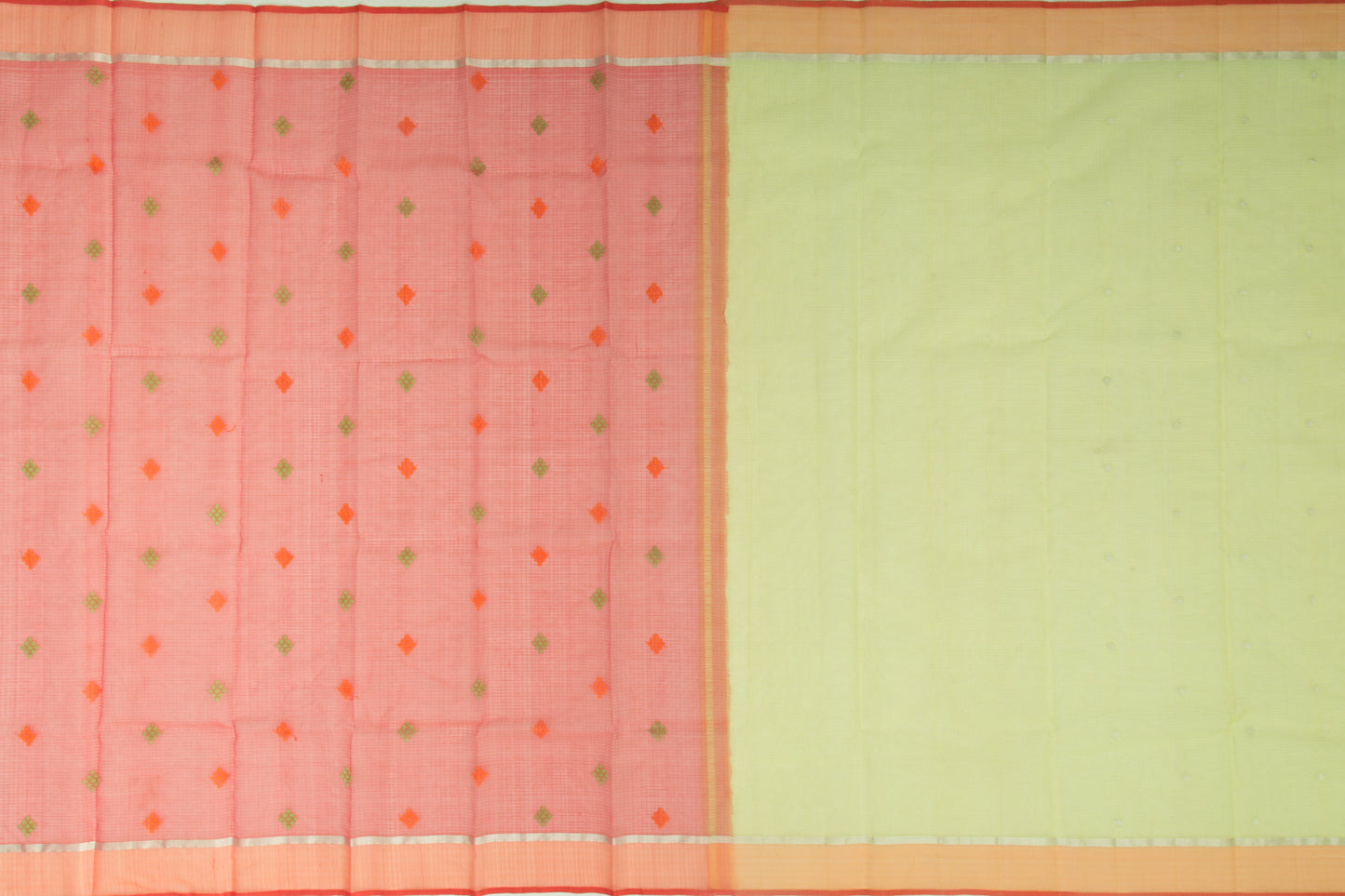 Kota Silk Butta Green Saree