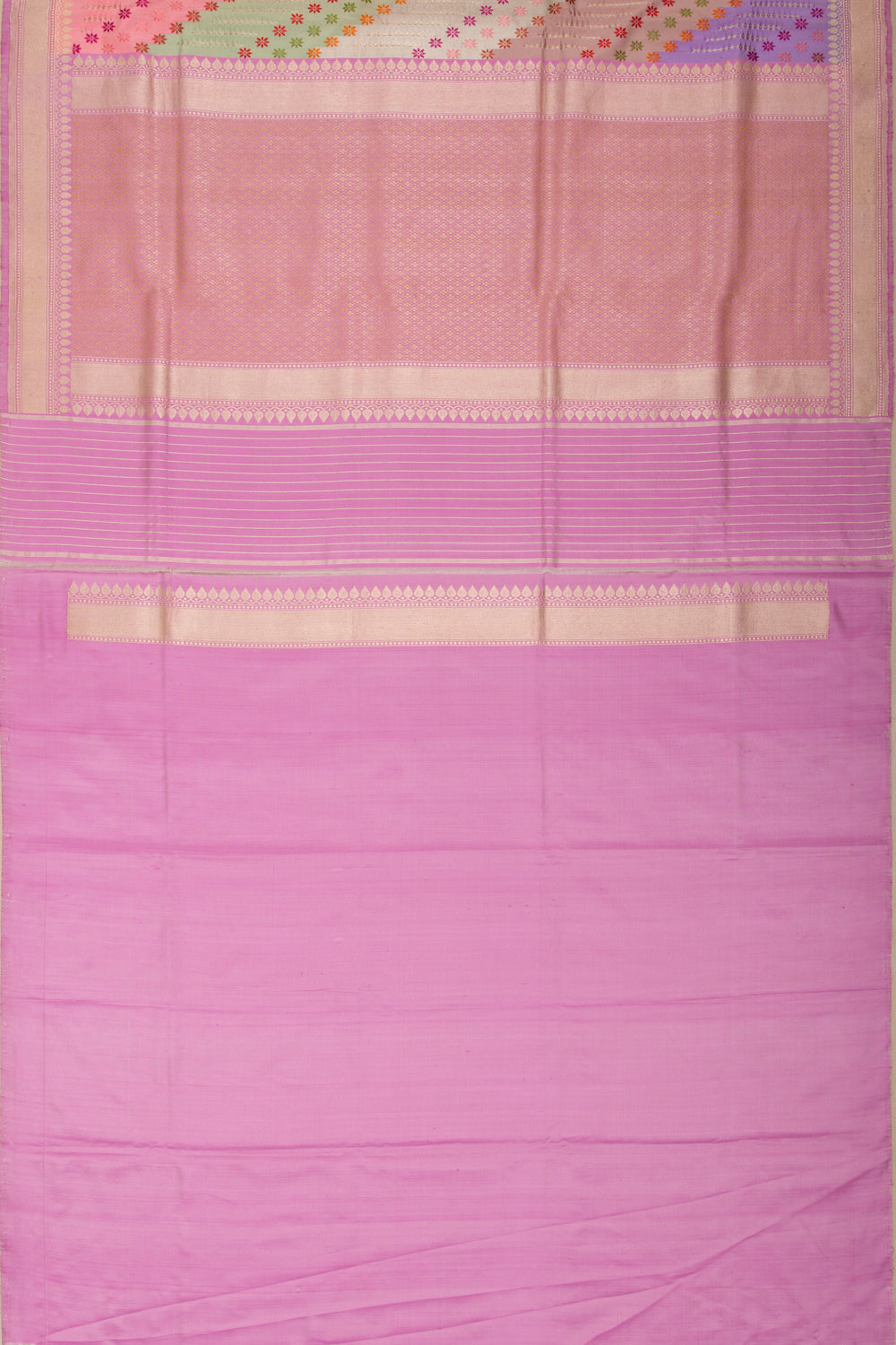Banarasi Silk Rangkat Kadwa Multicolor Saree