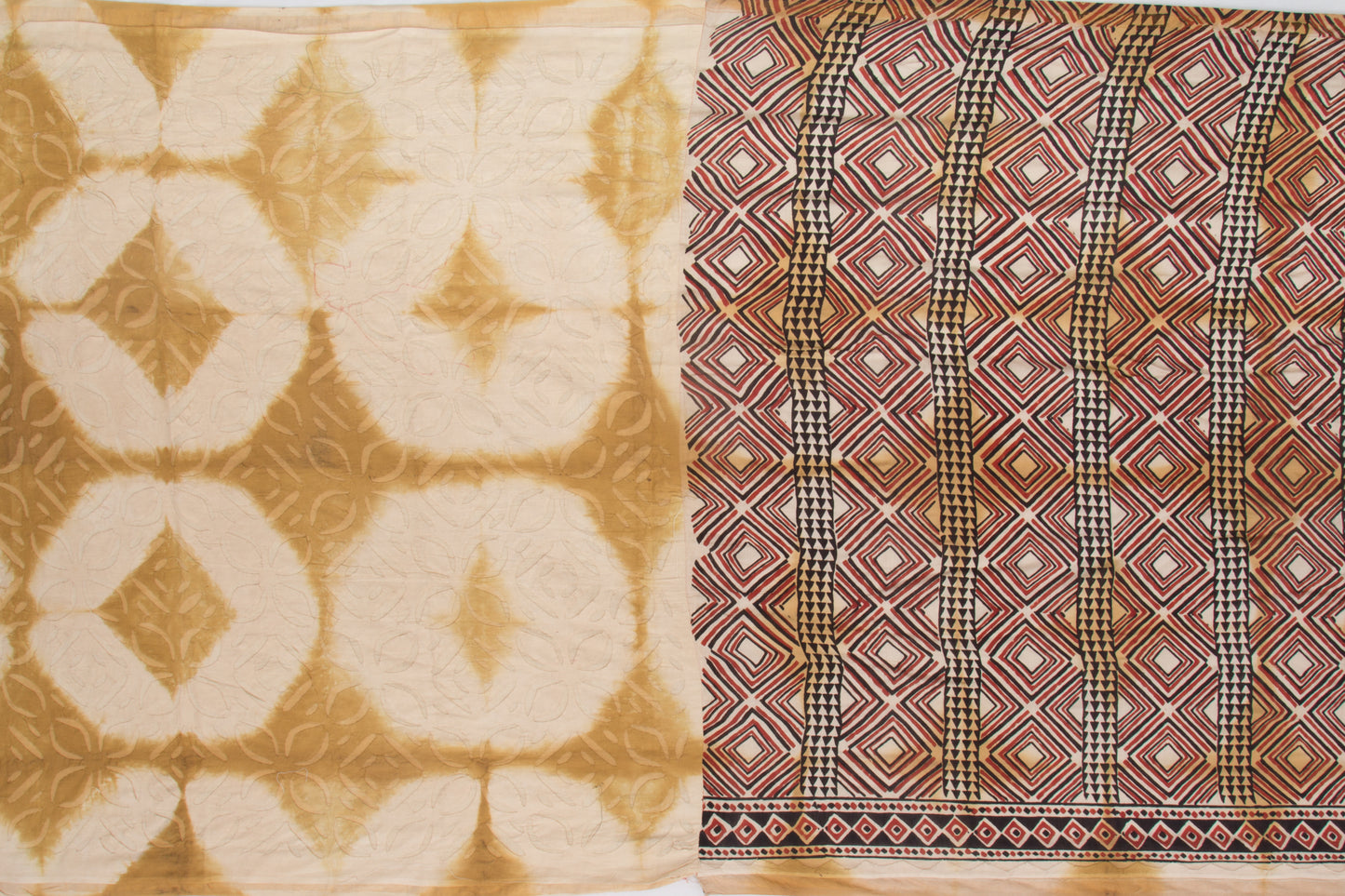 Chanderi Cotton Printed Cream Saree