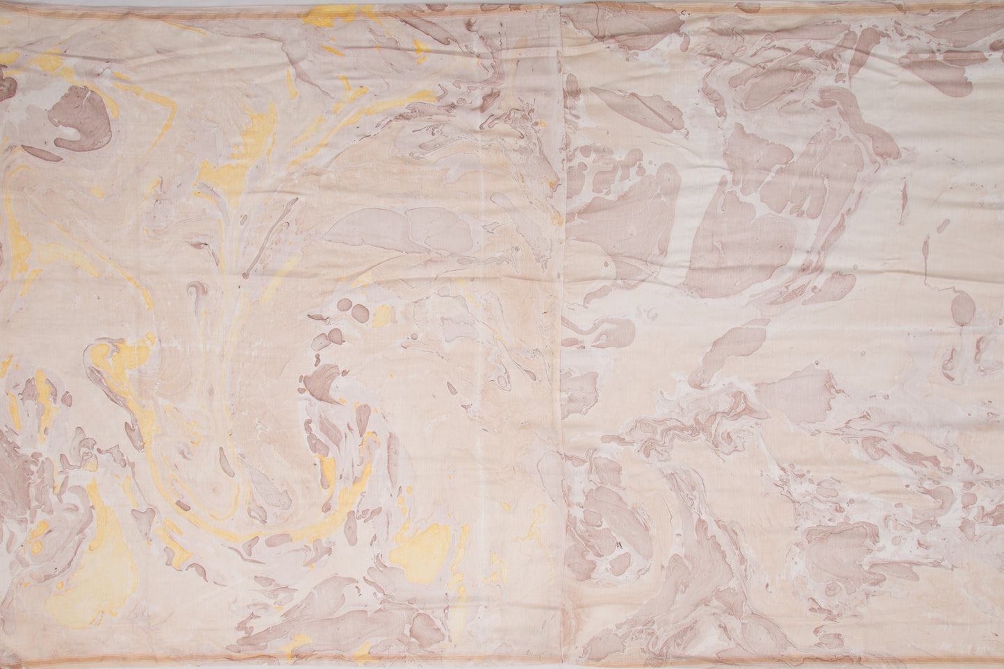 Munga Tussar Printed Cream Saree