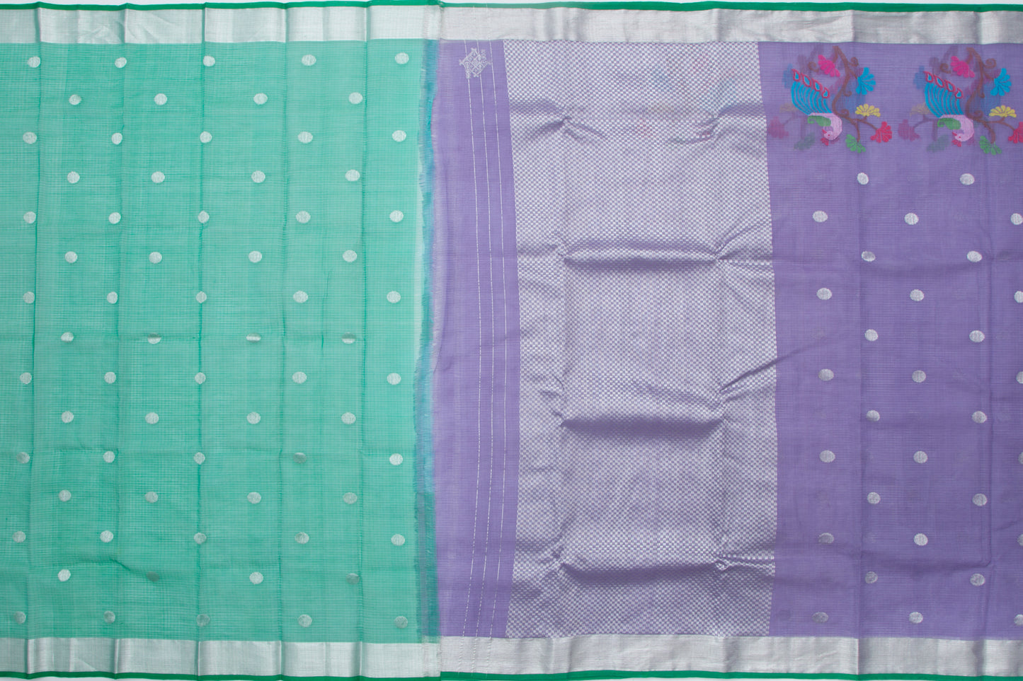 Kota Silk Butta Violet Saree